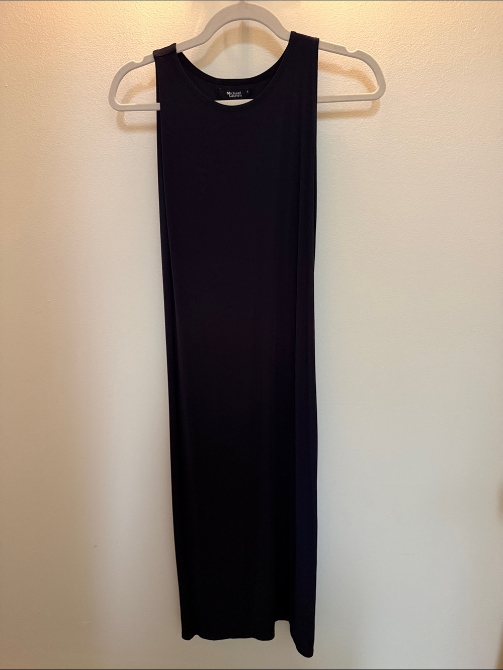 Michael Lauren Black Sleeveless Maxi Tank Dress
